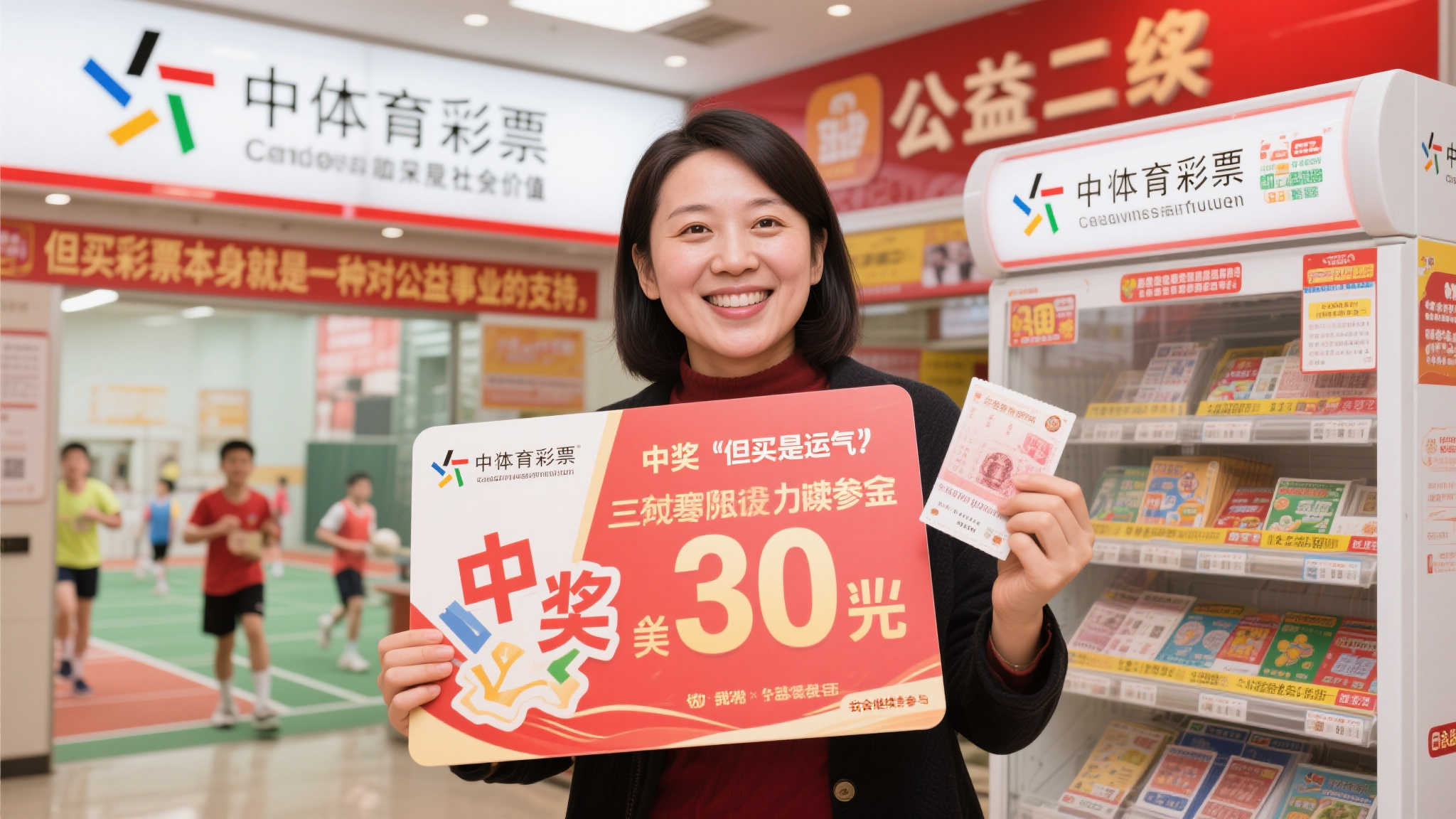 全职妈妈坚持守号喜中体彩1573万 热衷购彩助力公益-组图