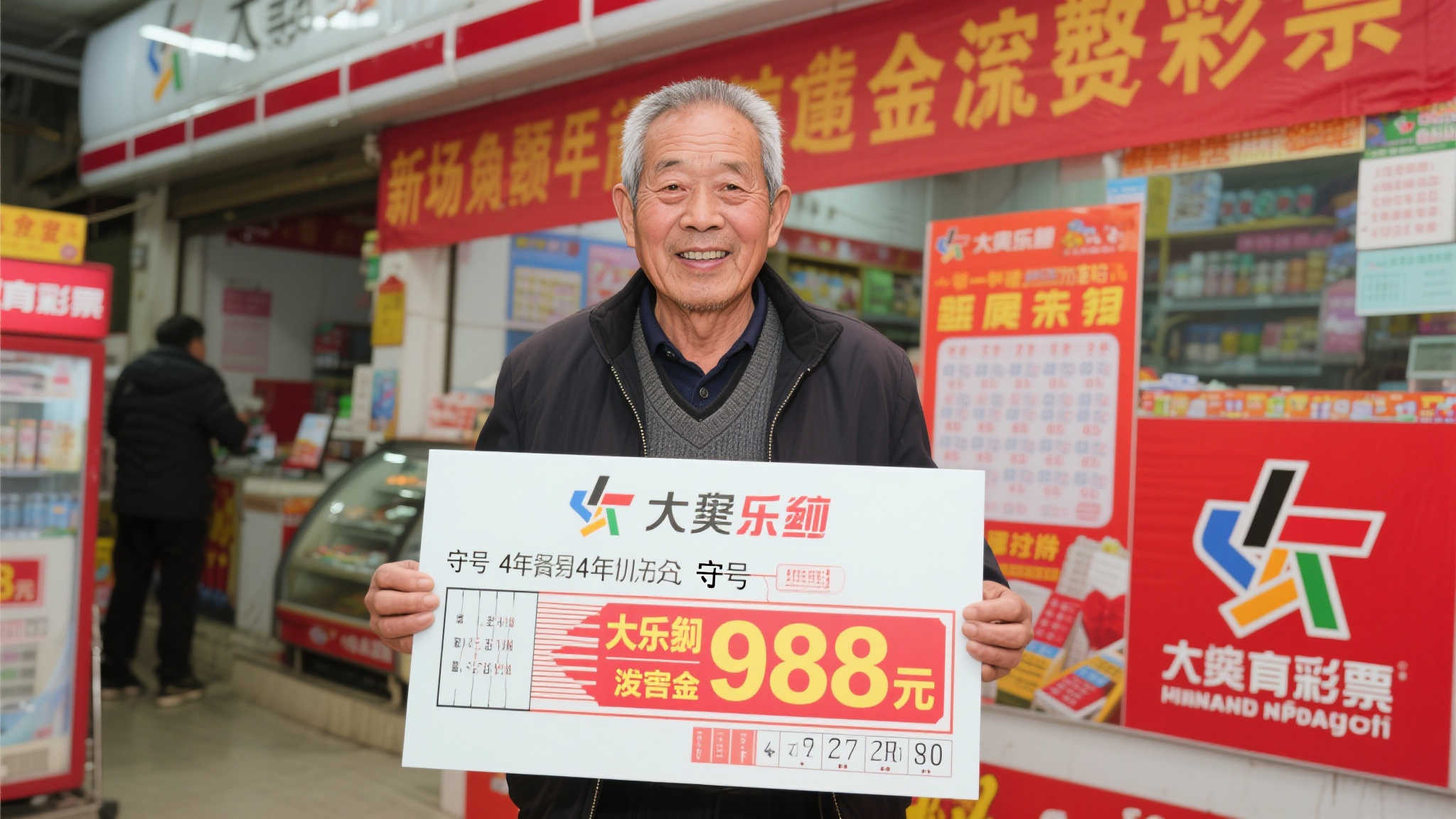 老彩民坚持4年守号，淡定迎接大乐透988万大奖