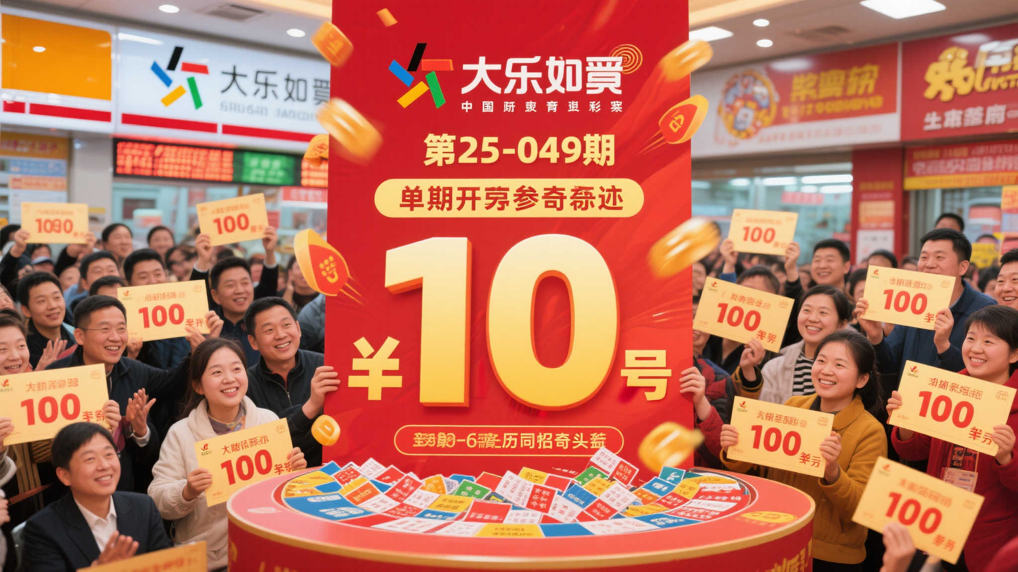 大乐透第25-049期爆出10位一等奖幸运儿